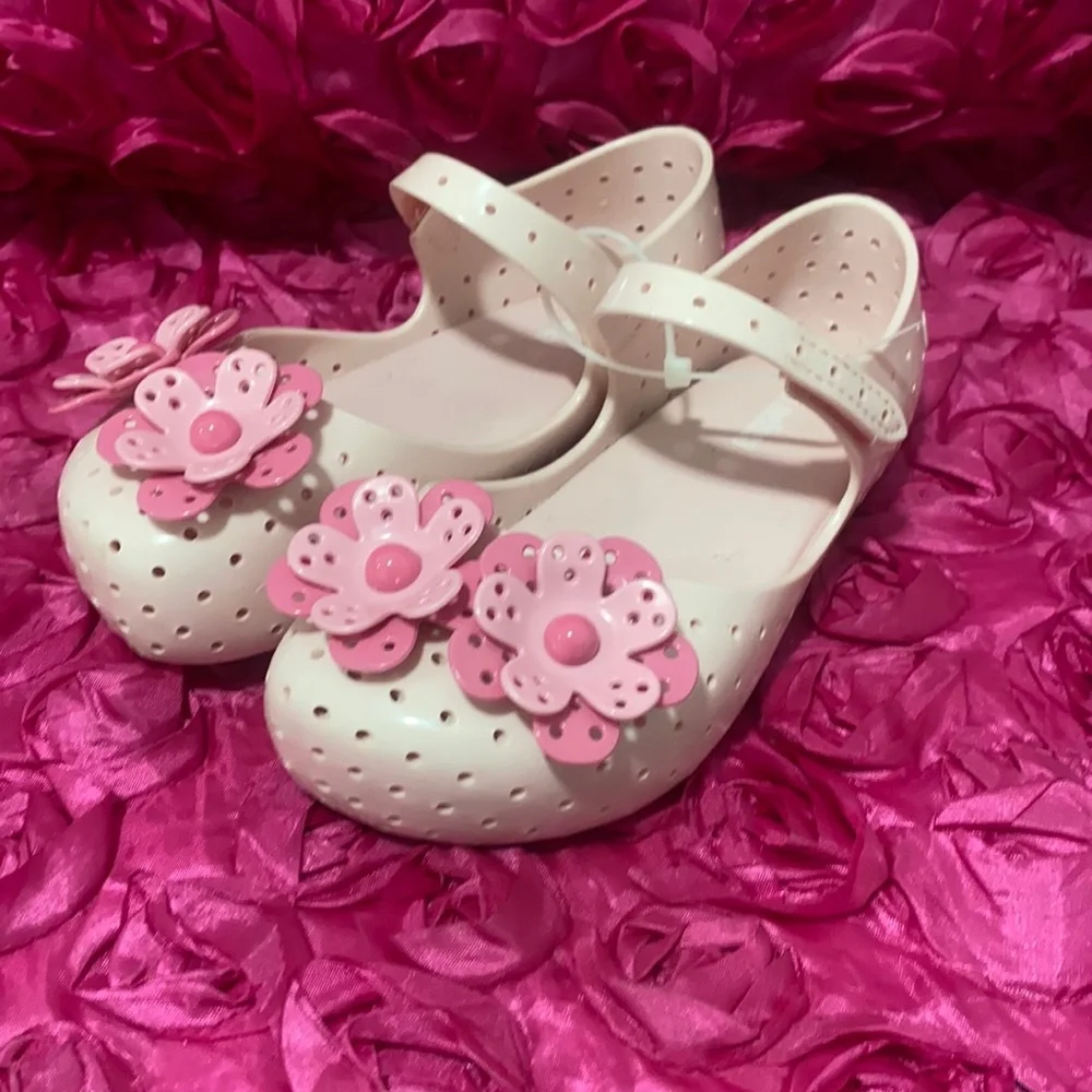 🌸 Furadinha XII BB Floral Mary Jane Flat MINI MELISSA